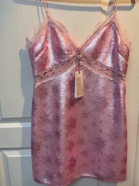 Love Shack Fancy Finta Dress Flamenco Pink Size 8 STUNNING & BRAND NEW!